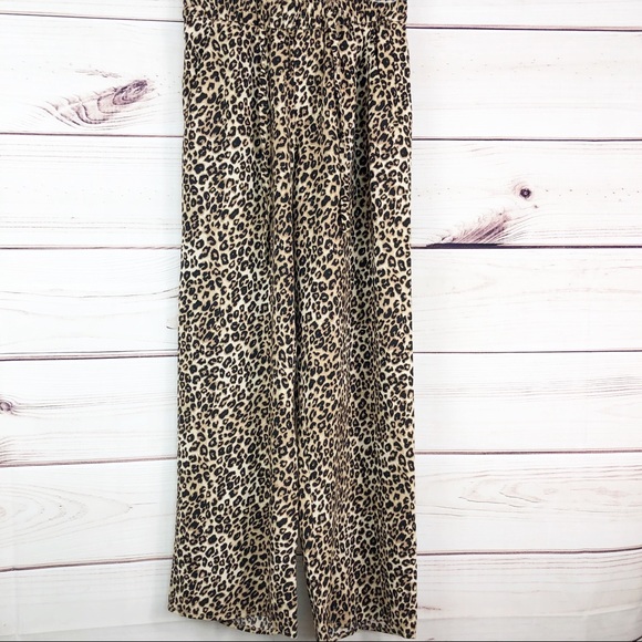 Catherine Malandrino Pants - P69 Catherine M.  leaopard print wide leg pants